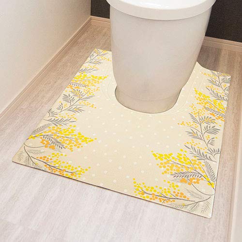 スキマにピタっ！拭けるPVC耳長トイレマット 2