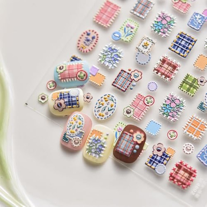 立体刺繍風ネイルシール 3