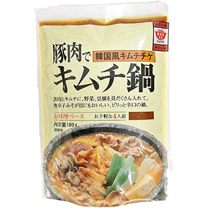 豚肉でキムチ鍋の素 1
