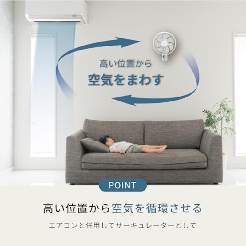 壁掛け扇風機 4