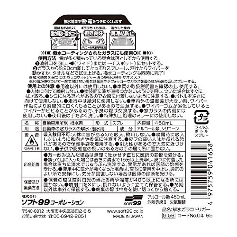 解氷ガラコ トリガー 3