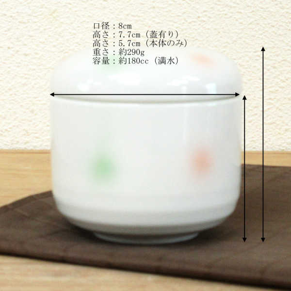 ドット 夏目型むし碗 7