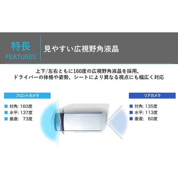 10型ドライブレコーダー搭載デジタルミラー 7