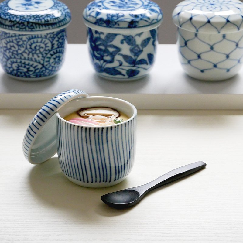 茶碗蒸し 染付 1