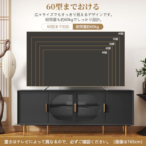 65インチのテレビで使っていたテレビ台です テレビボード購入時のヒント「65型を乗せるのに適したテレビ台のサイズ