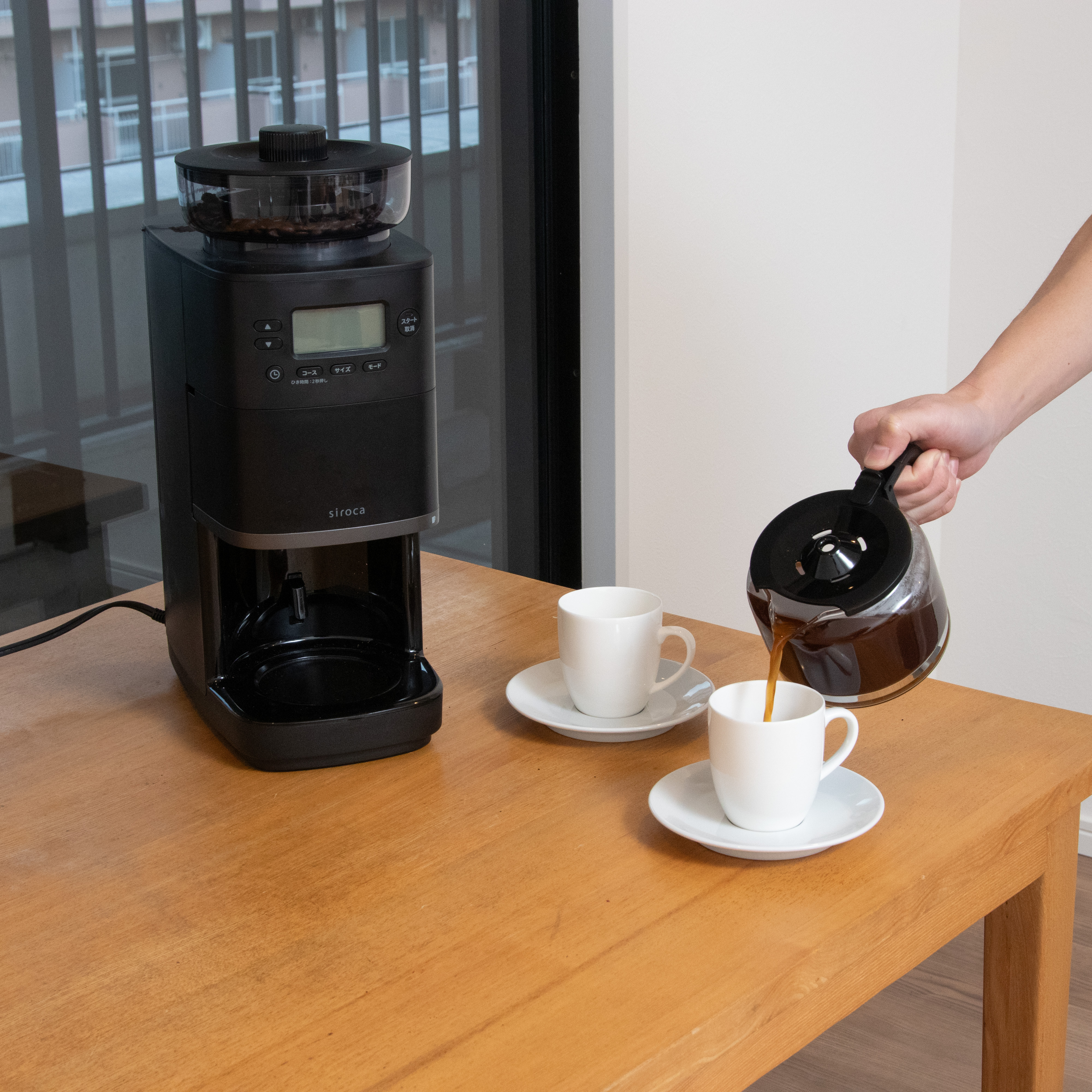 コーン式全自動コーヒーメーカー カフェばこPRO 7