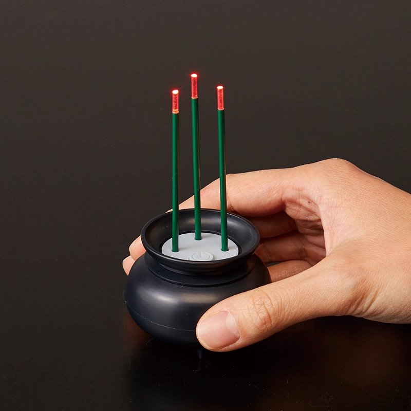 火を使わないLED線香自動消灯 5