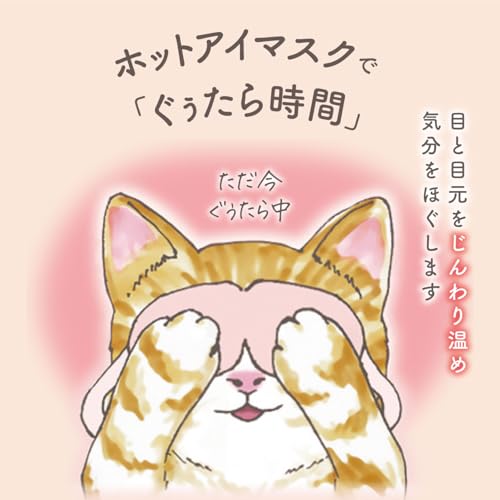 ネコのきもち ニャンわり蒸気のぐぅたらホットアイマスク 3