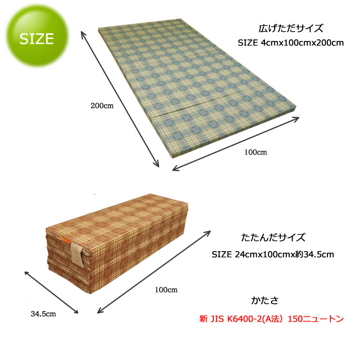 6つ折りマットレス 8