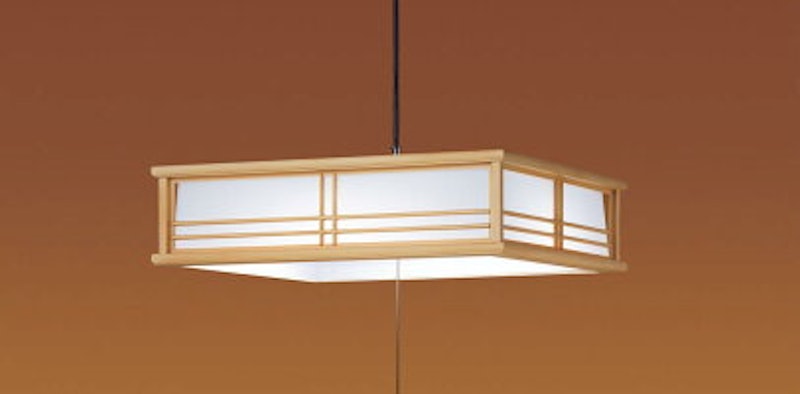 天井吊下型 LED(昼光色) ペンダント プラスチックセードタイプ・プルスイッチ付・引掛シーリング方式 下面開放型 ~12畳 1