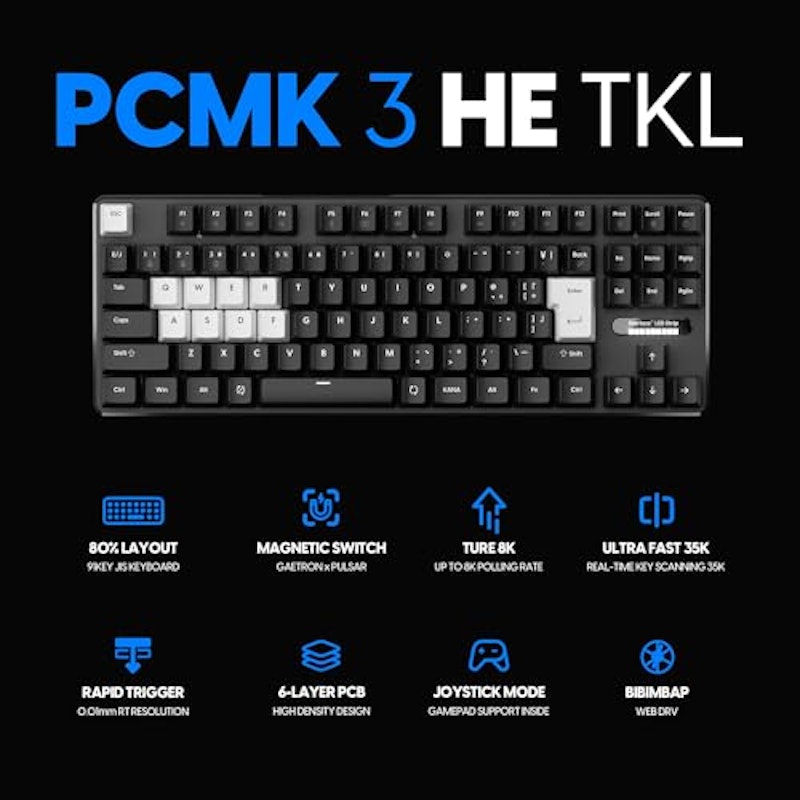 PCMK 3HE TKL ゲーミング キーボード 2