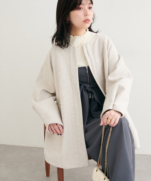 osono 2WAYノーカラーコート 5