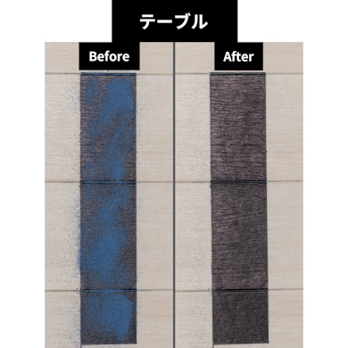 テーブルでは99.9%以上の砂を吸い取り、お菓子のクズも取りこぼしなし