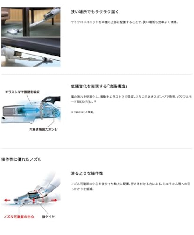 充電式コードレスクリーナー アタッチメントセット 3
