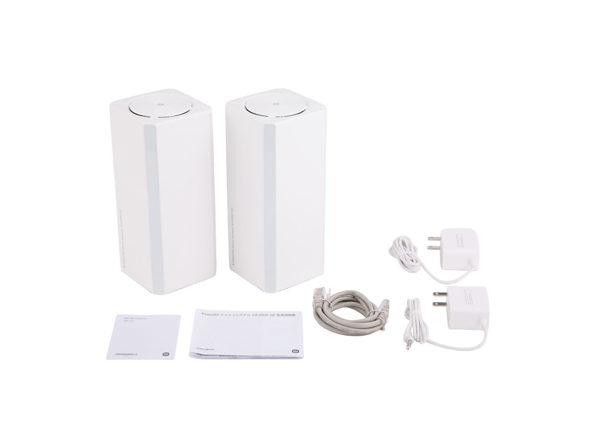 Xiaomi W-Fi ルーター メッシュシステム AX3000 NE x 2 Xiaomi メッシュシステム AX3000 NEを検証レビュー!メッシュWi