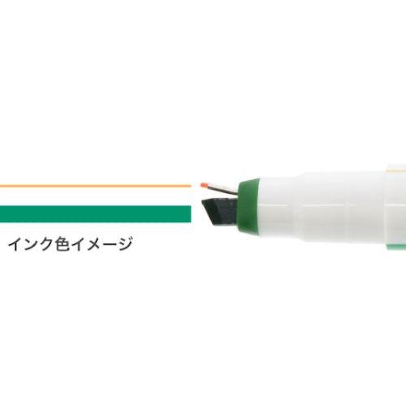 ペン&マーカー Ninipie 暗記用グリーン×オレンジ 4