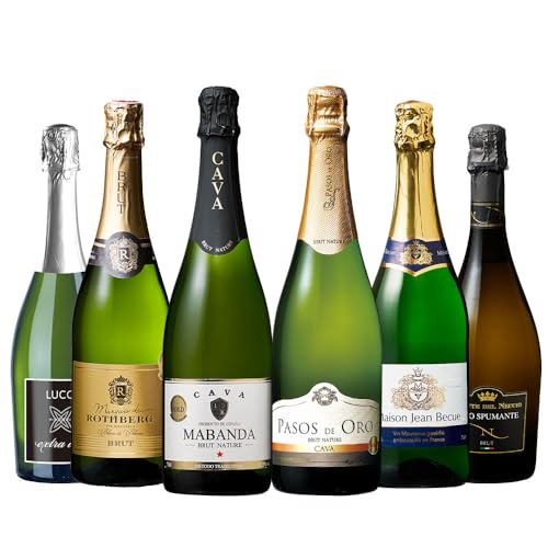 瓶内二次発酵製法ワイン入りスパークリングワイン6本セット 1
