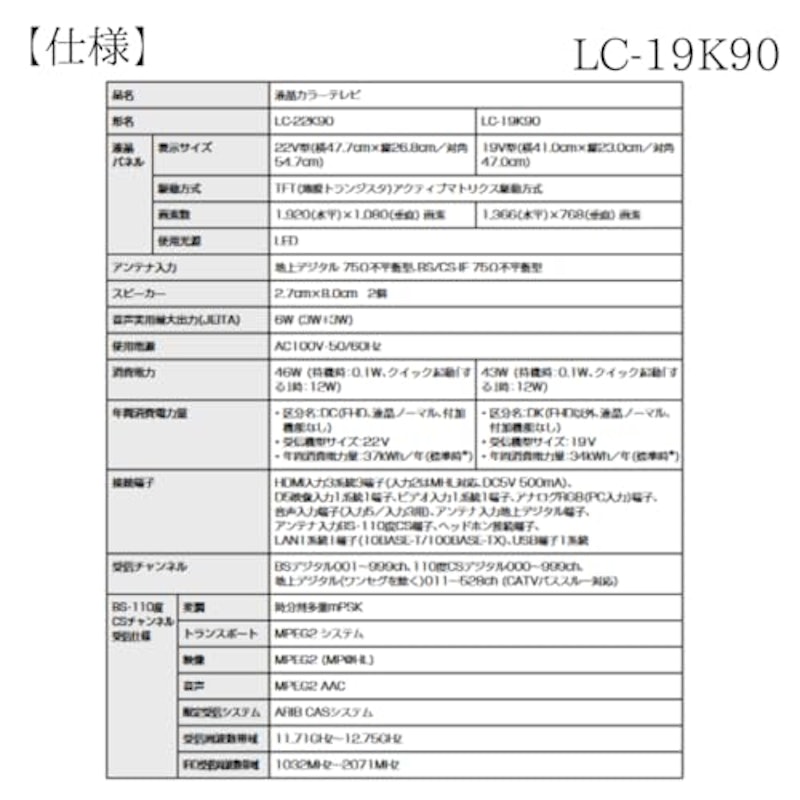 小型液晶テレビ 8