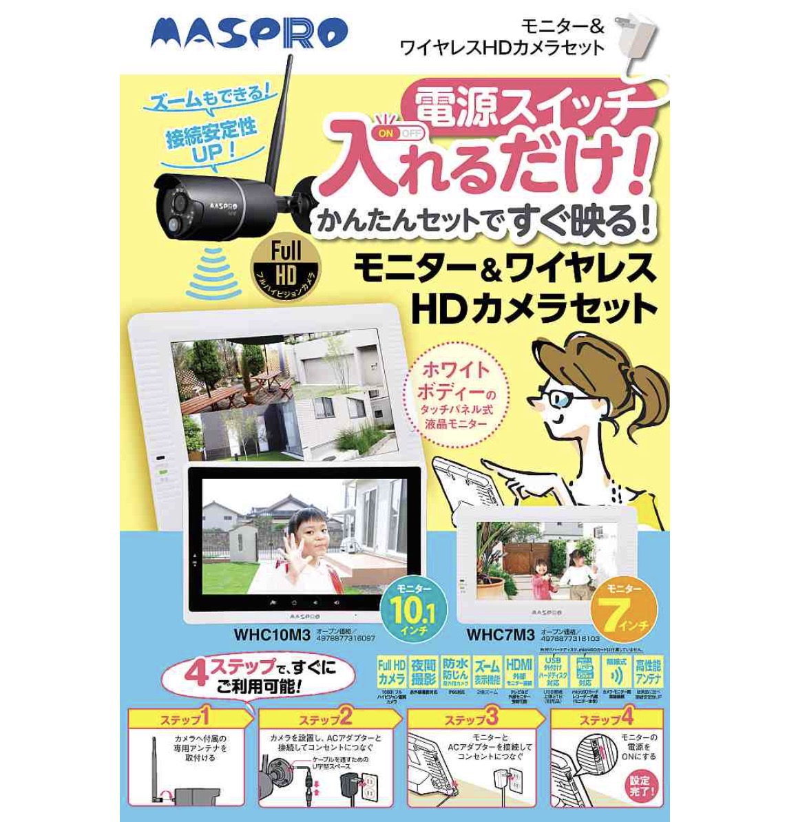 モニター&ワイヤレスHDカメラセット 2