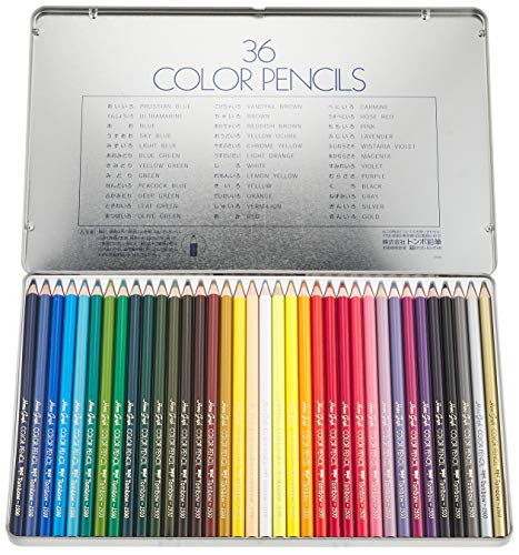 水彩色鉛筆色 鉛筆 36色 水彩色えんぴつ 塗り絵 画材 水彩画 収納ケース - 画材