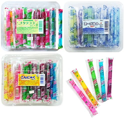 K&K(ケーアンドケー) ナタデココゼリー ヨーグルトゼリー こんにゃくゼリー 特製デコシールセット 1