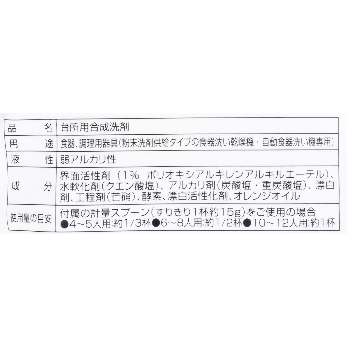 食器洗い機専用洗剤  2