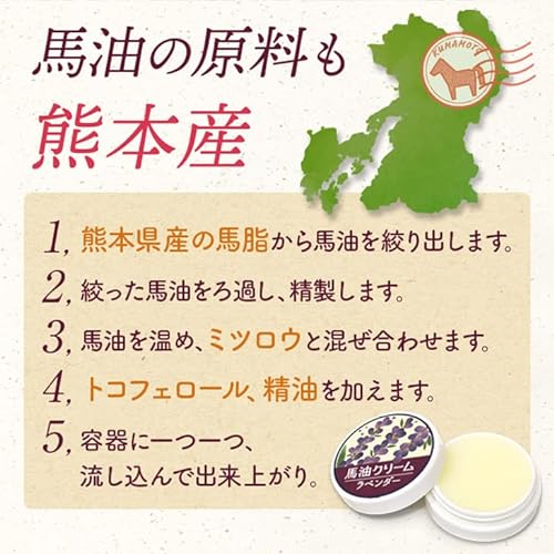  馬油クリーム ラベンダー 4