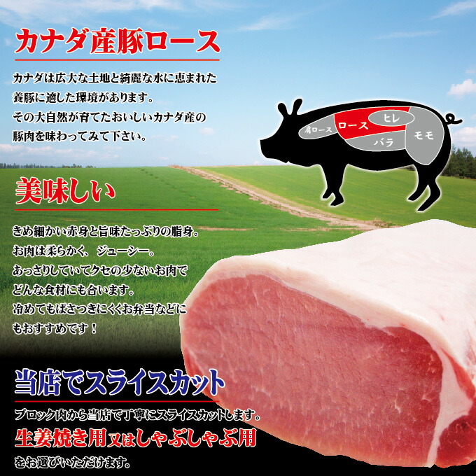 カナダ産豚ローススライス 2