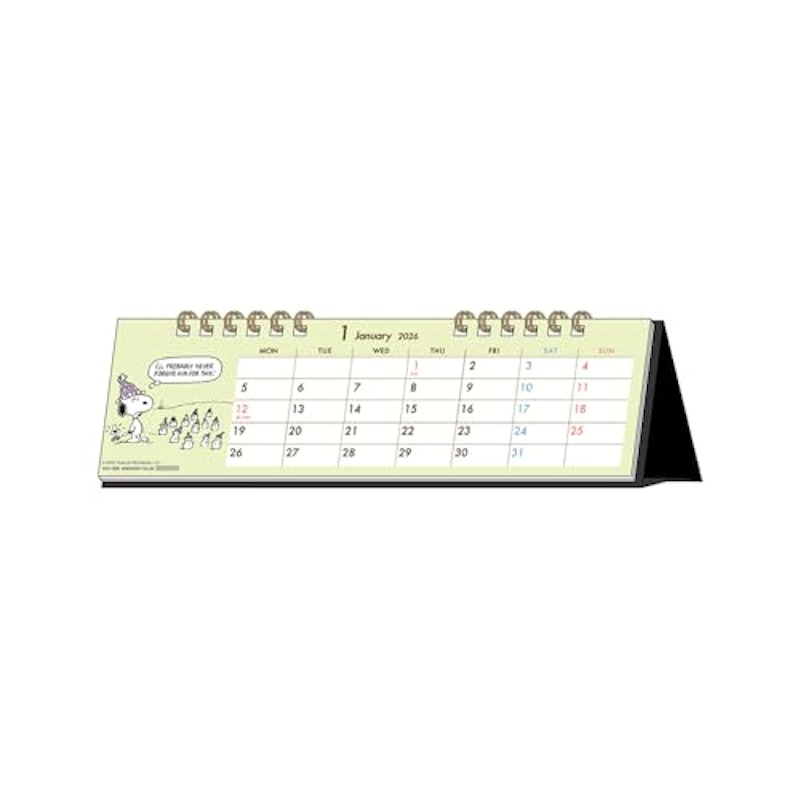 2026年 卓上カレンダー スヌーピー 1