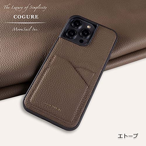 iPhone 15 カード収納付き 本革バックカバーケース 2