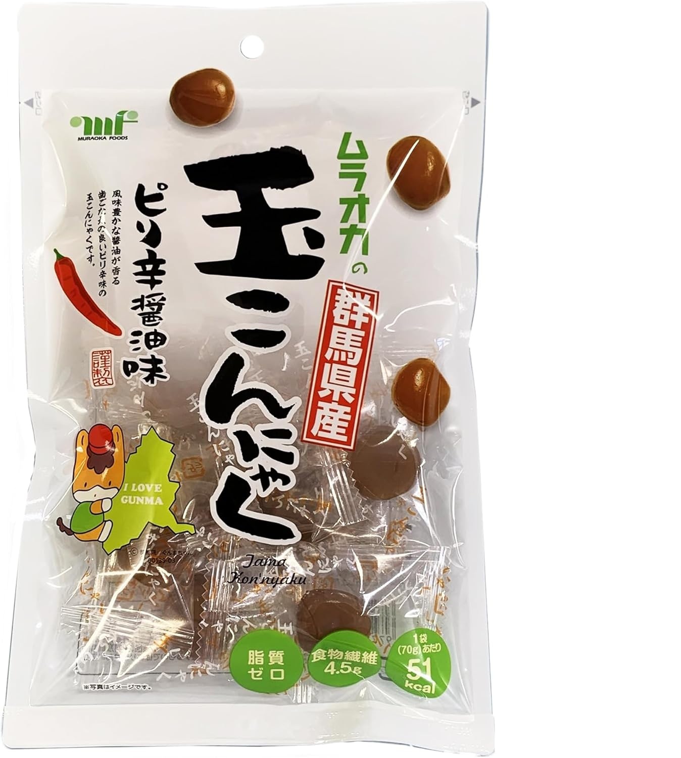 おつまみ玉蒟蒻 ピリ辛醤油味 1