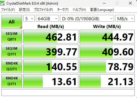 USB3.2 Gen2スティック型SSD 7