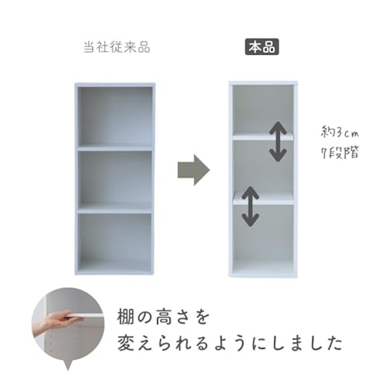 棚が動かせる ファイルラック 2段 4