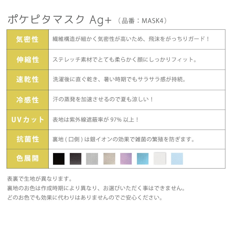 ポケピタマスク Ag+ 5
