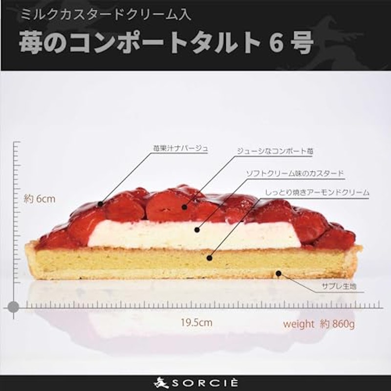 苺のコンポートタルトケーキ 2