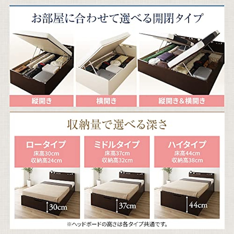 ガス圧跳ね上げベッド 4