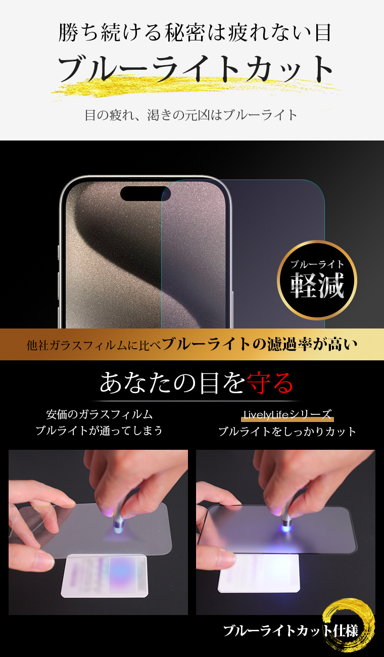 iPhone ガラスフィルム2枚入り 8