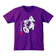 洒落紋 名入れTシャツ 卒寿祝い 紫色 1