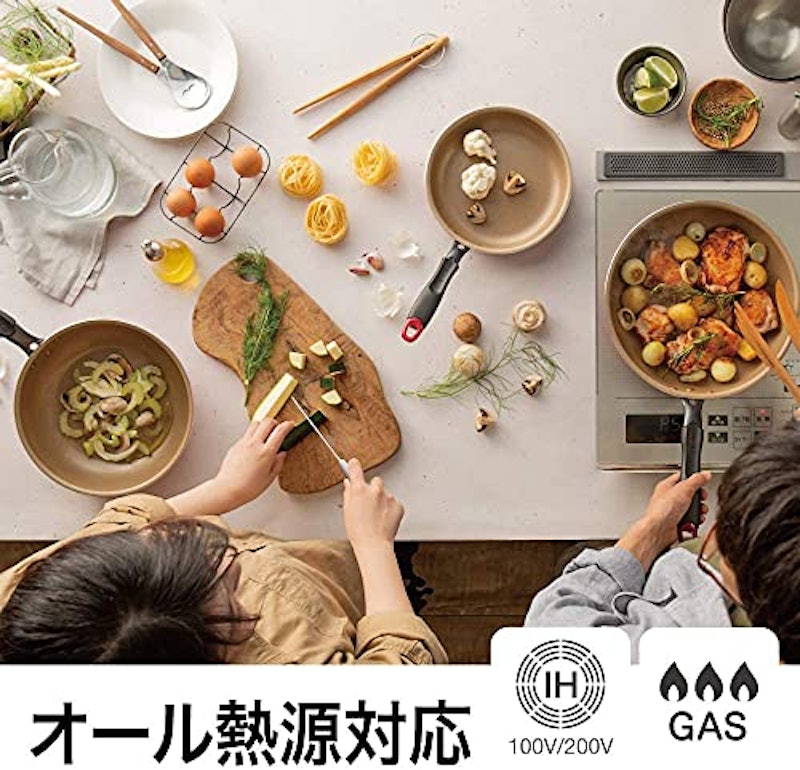 α IH対応 深型フライパン 4