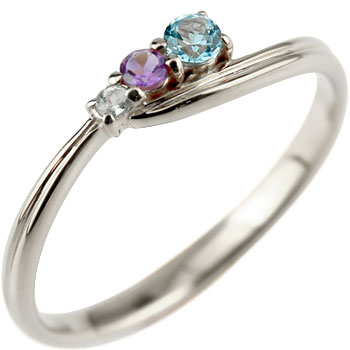 Pt アクアマリン 0.106ct バースデー リング 【新品】 卸売価格！ アクアマリン 0.106ct バースデー リング Pt 【新品】 X24