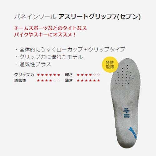 バネインソール アスリートグリップ7 4