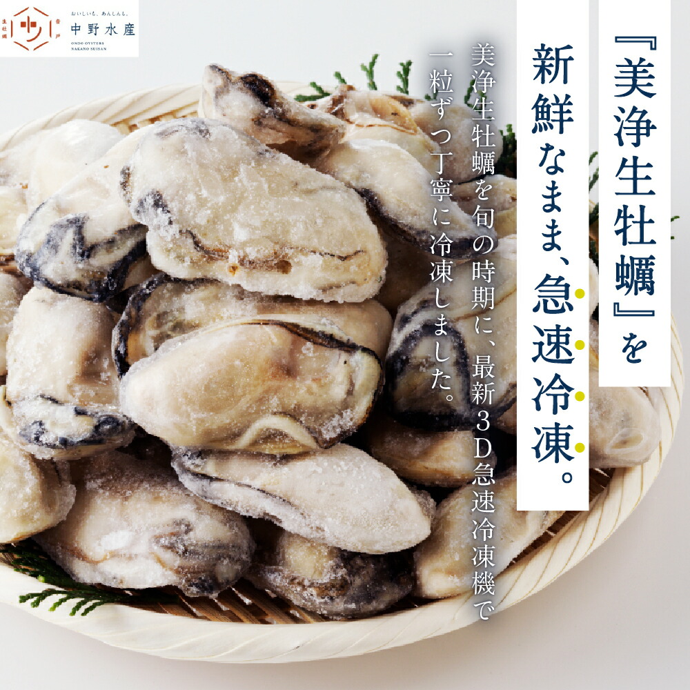 美浄生牡蠣 冷凍むき身 2