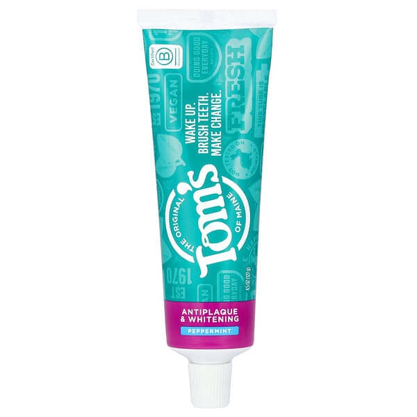 Fluoride-Free Antiplaque&Whitening Peppermint Toothpaste 1
