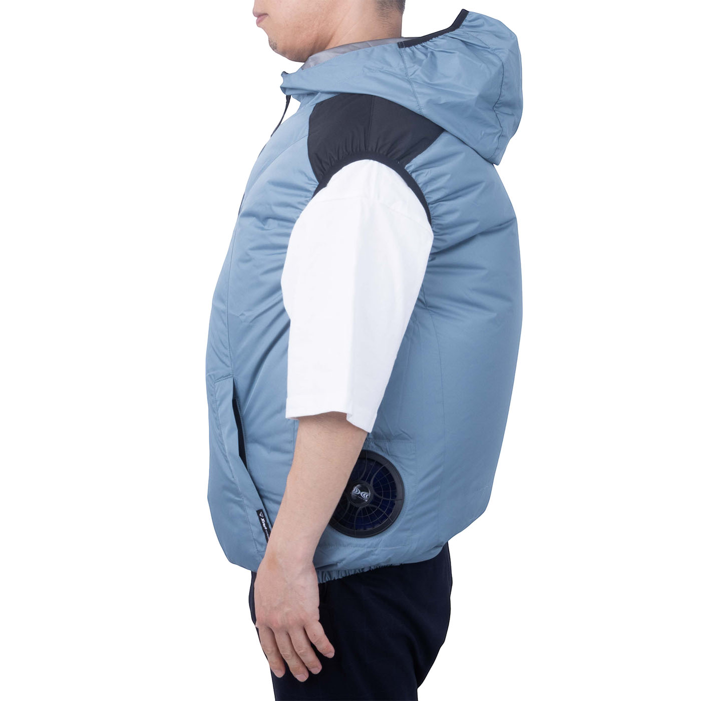 空調付きベスト ジーベック 空調服® 遮熱ベスト (フード付き) XE98024 + SKSP01Xを検証