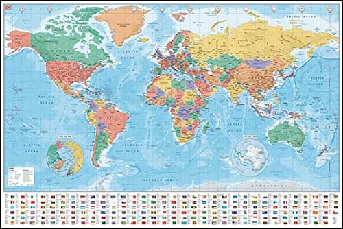 世界地図（世界全図）パネル（Ａ１判）-