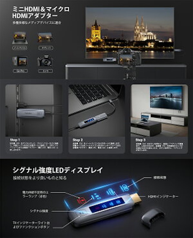 ワイヤレスHDMI送受信機 10