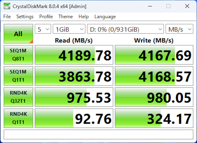 SN580 NVMe SSD 4
