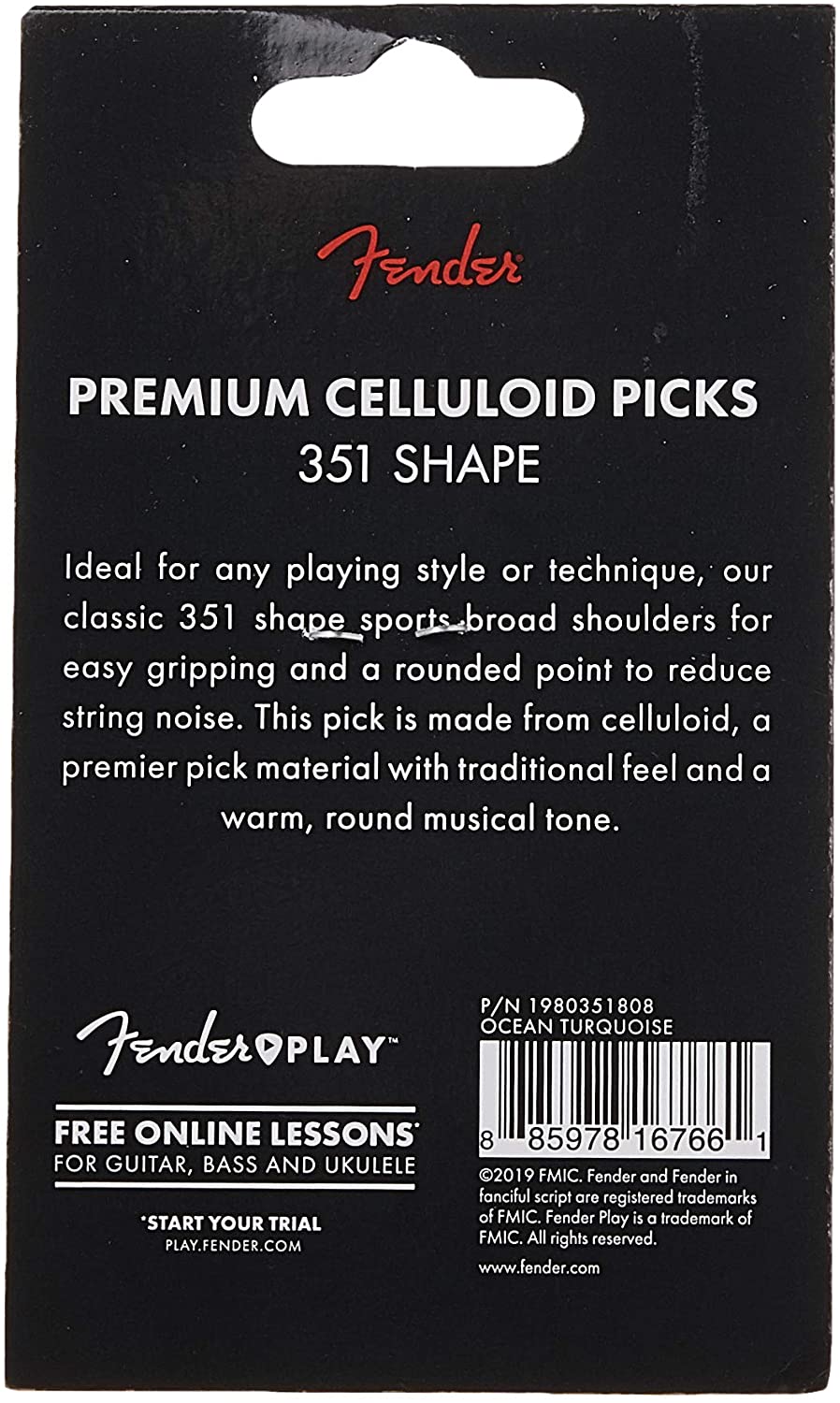 Fender 351プレミアムピック 5