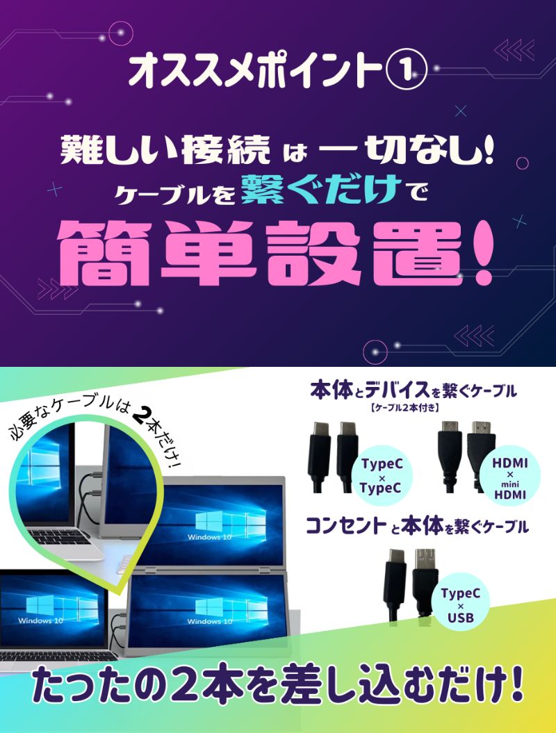 デュアル モバイルモニター 2