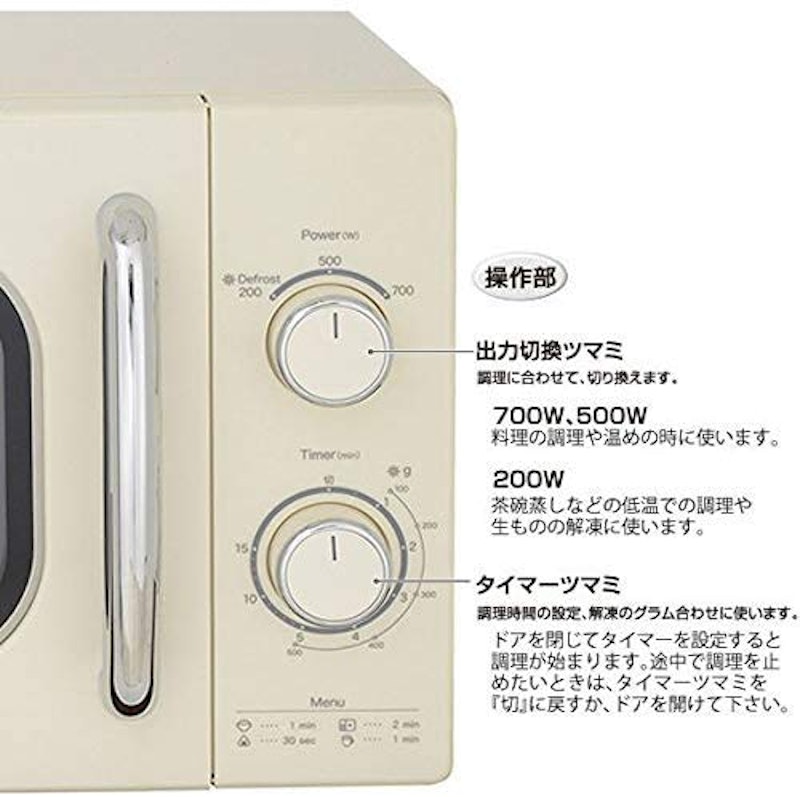 17Lレトロ電子レンジ 3